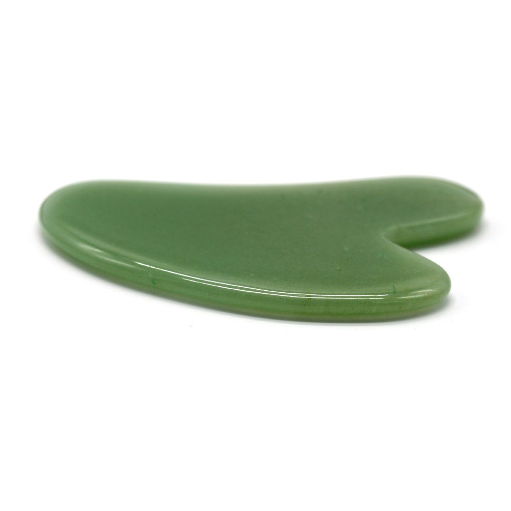 Natural Aventurine Jade Stone Gua Sha Massage Tool - Image 3