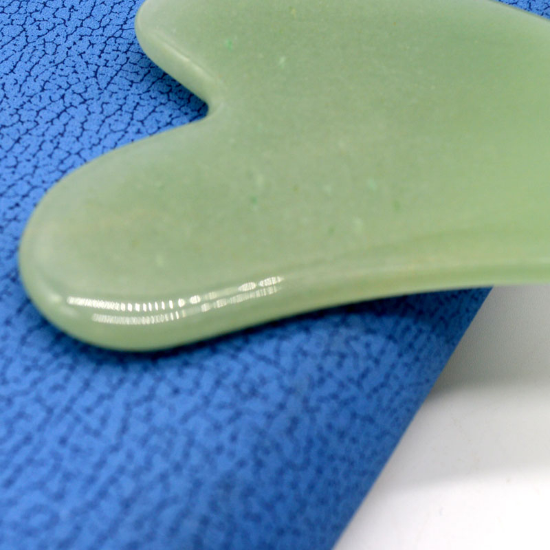 Natural Aventurine Jade Stone Gua Sha Massage Tool - Image 4