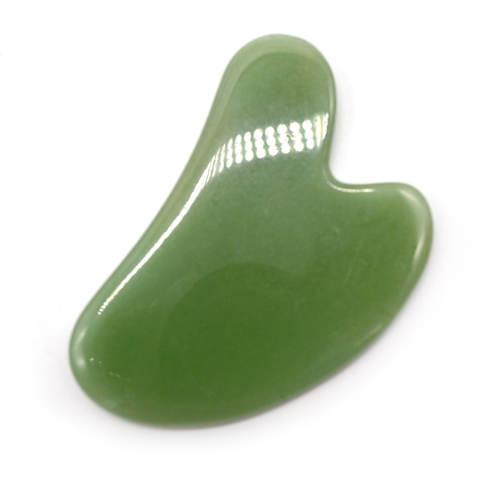 Natural Aventurine Jade Stone Gua Sha Massage Tool - Image 2